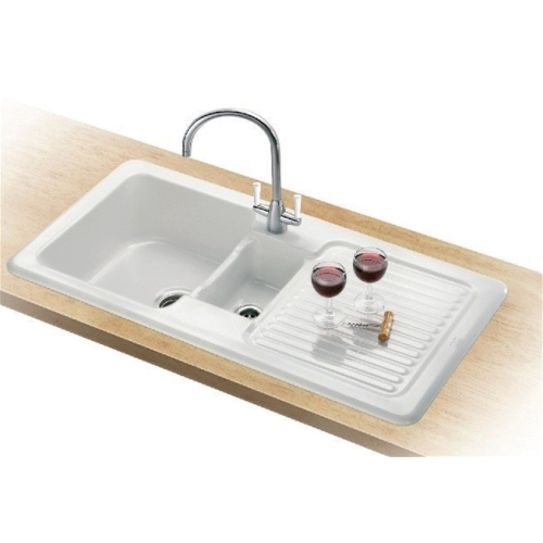Franke - V&B 1.5 Bowl Ceramic Sink & RH Drainer Designer Pack