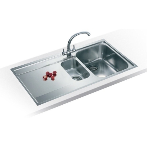 Franke - Maris 1.5 Bowl Sink, LH Drainer & Chrome Athena Tap