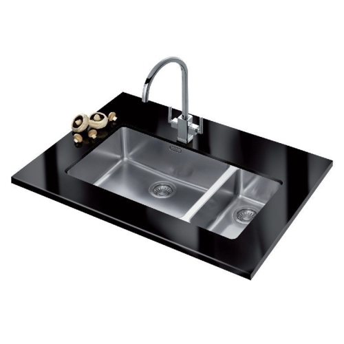 Franke - Kubus 1.5 Bowl Undermount Sink, RH Small Bowl Designer Pack