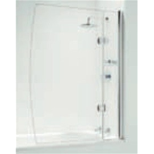 Impey - Hinged D Bathscreen With Basket 1050mm