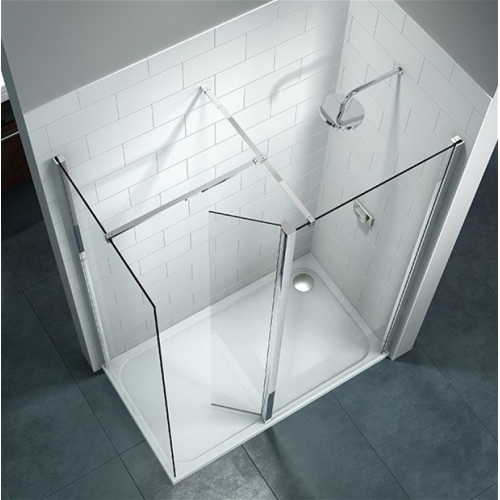 Merlyn - 8 Series Showerwall With Swivel Panel, 800mm