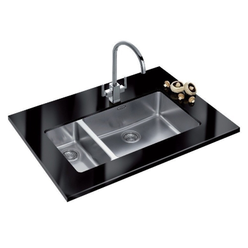 Franke - Kubus 1.5 Bowl Undermount Sink, LH Small Bowl Designer Pack
