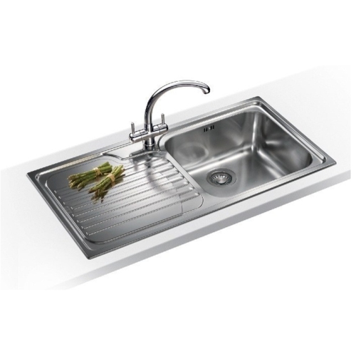 Franke - Galassia 1.0 Bowl Sink, LH Drainer & Chrome Zurich Tap
