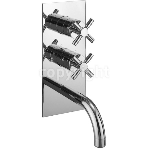 Crosswater - Totti Thermostatic Shower Valve With Bath Spout