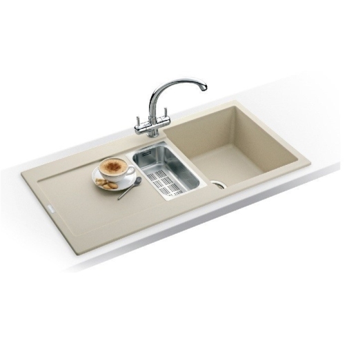 Franke - Maris 1.5 Bowl Fragranite Sink, Drainer & Chrome Athena Tap