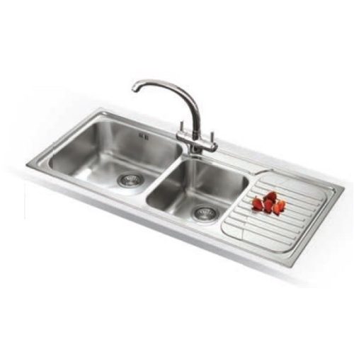 Franke - Galassia 2.0 Bowl Sink, RH Drainer & Chrome Zurich Tap