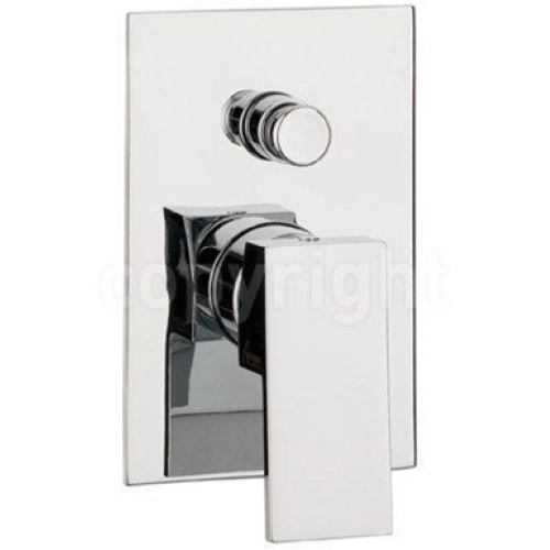Crosswater - Water Square Manual Shower Valve With Diverter, Recessed