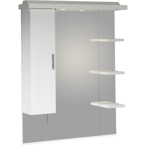 Roper Rhodes - New England 800mm Mirror With Canopy, Shelves & Cupboard