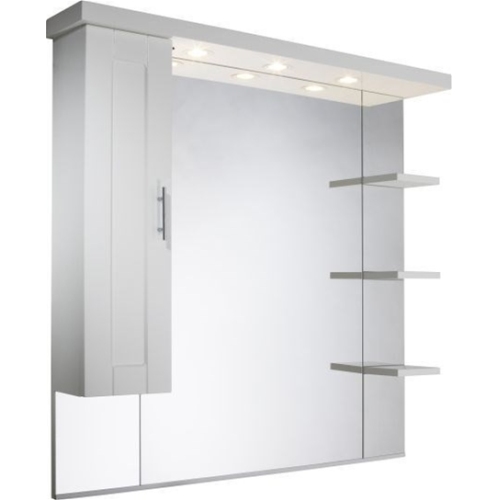 Roper Rhodes - New England 1000mm Mirror With Canopy, Shelves & Cupboard