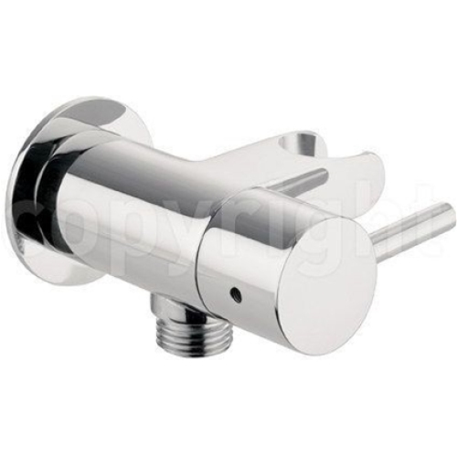Crosswater - Wall Outlet With Hose Attachment & Shut Off Valve
