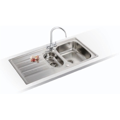 Franke - Galileo 1.5 Bowl Sink, Drainer & Chrome Athena Tap