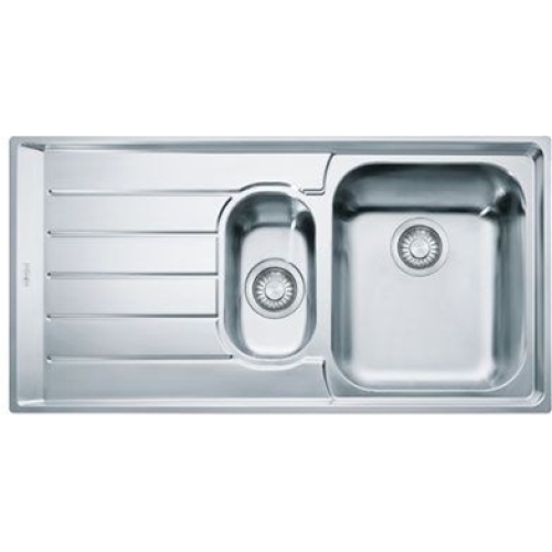 Franke - Neptune 1.5 Bowl Sink, LH Drainer & Chrome Athena Tap