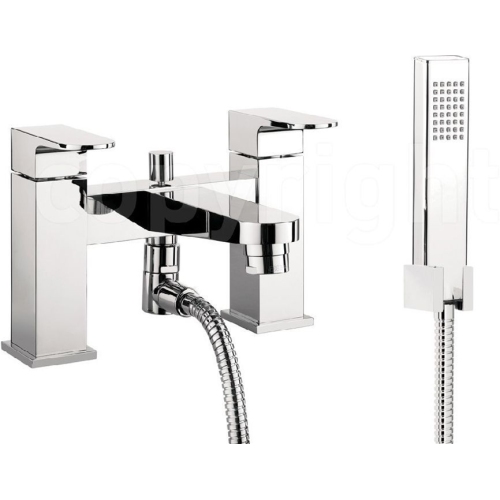 Crosswater - Modest Bath Shower Mixer With Kit, Deck Mounted