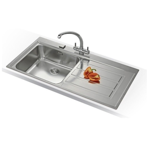 Franke - Epos 1.0 Bowl Sink, RH Drainer & Chrome Athena Tap