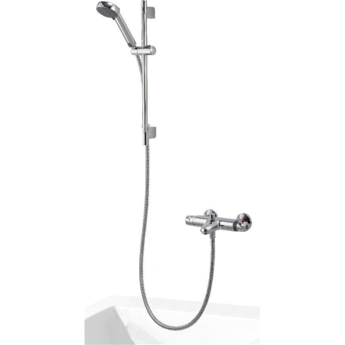 Aqualisa - Midas 100 Bath Shower Mixer With Adjustable Head - HP/Combi