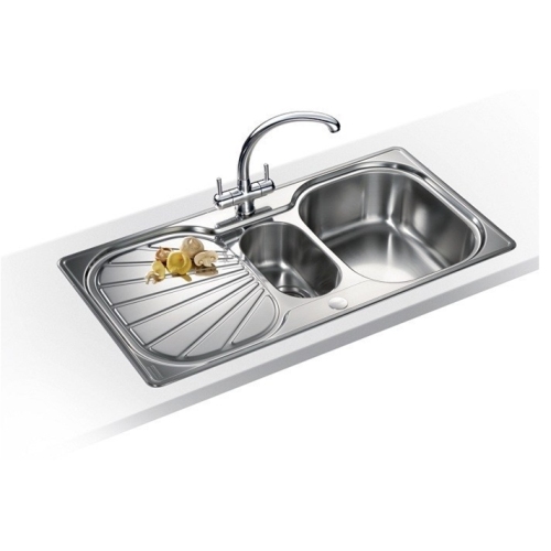 Franke - Erica 1.5 Bowl Sink, Drainer & Chrome Zurich Tap