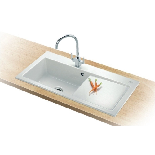 Franke - Mythos 1.0 Bowl Ceramic Sink & RH Drainer Designer Pack