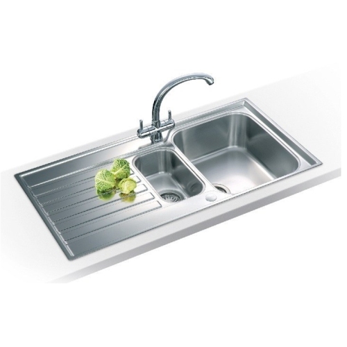 Franke - Ascona 1.5 Bowl Sink, Drainer & Chrome Athena Tap